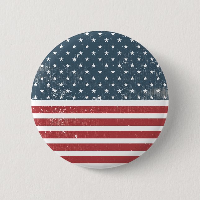 distressed american flag button (Front)