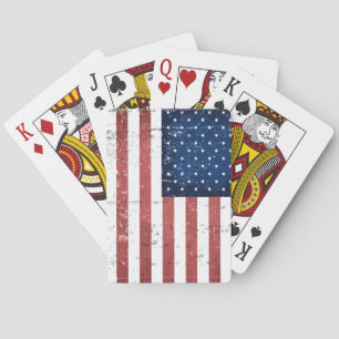 Distressed American Flag Deck Of Playing Cards