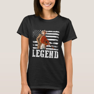 Distressed American Flag Dwight Yoakam Singer.png T-Shirt