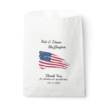 Distressed American Flag Favor Bag Distressed American Flag Favor Bag