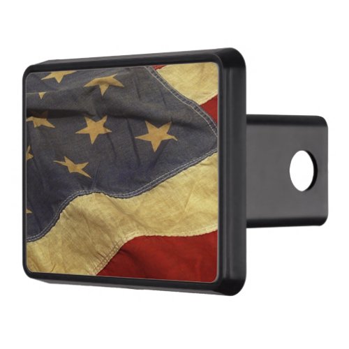 Distressed American Flag Hitch Cover