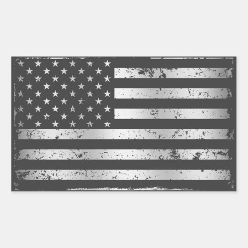 Distressed American Flag II Sticker