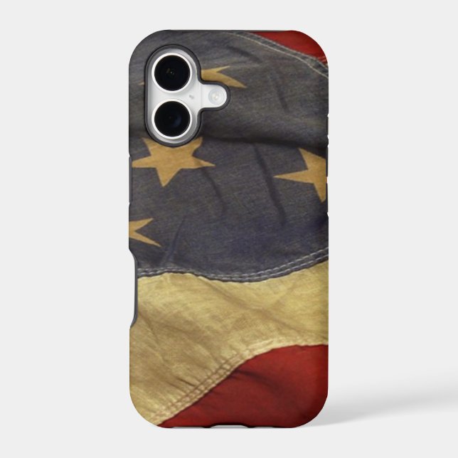 Distressed American Flag Iphone Case (Back)