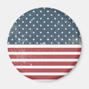 distressed american flag magnet