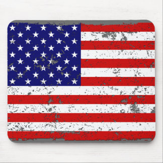 Distressed American Flag Mousepad