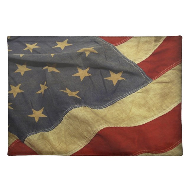 Distressed American Flag Placemat (Front)