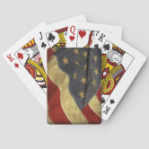 トランプ Patriotic Playing Cards American USA Flag Patriotic July 4th Custom Poker Cards | Zazzle