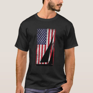 Distressed American Flag Sailing T-Shirt