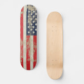 Distressed American Flag Skateboard | Zazzle