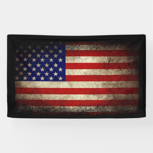 Distressed American Flag Vintage USA Flags Banner