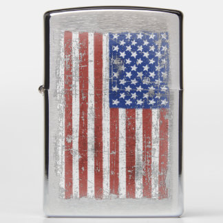 DISTRESSED AMERICAN FLAG ZIPPO LIGHTER