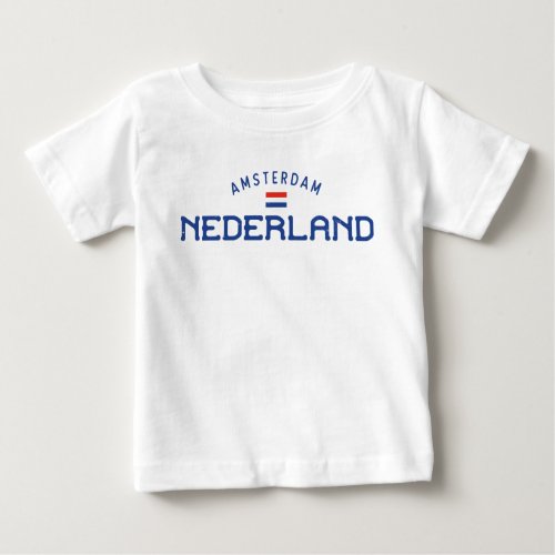 Distressed Amsterdam Nederland Netherlands Baby T_Shirt