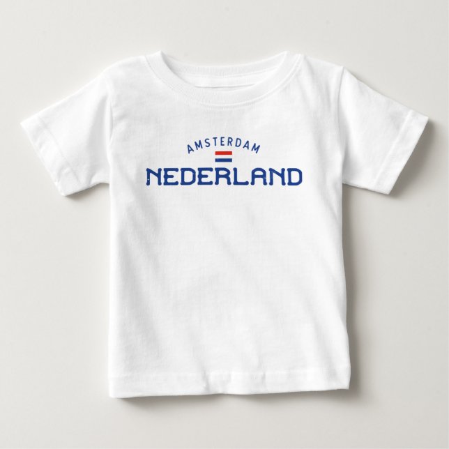 Distressed Amsterdam Nederland (Netherlands) Baby T-Shirt (Front)