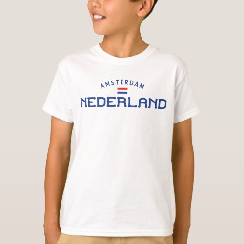 Distressed Amsterdam Nederland Netherlands Boys T_Shirt