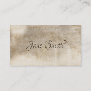 Distressed Ancient Stained Old Business Card by camcguire at Zazzle