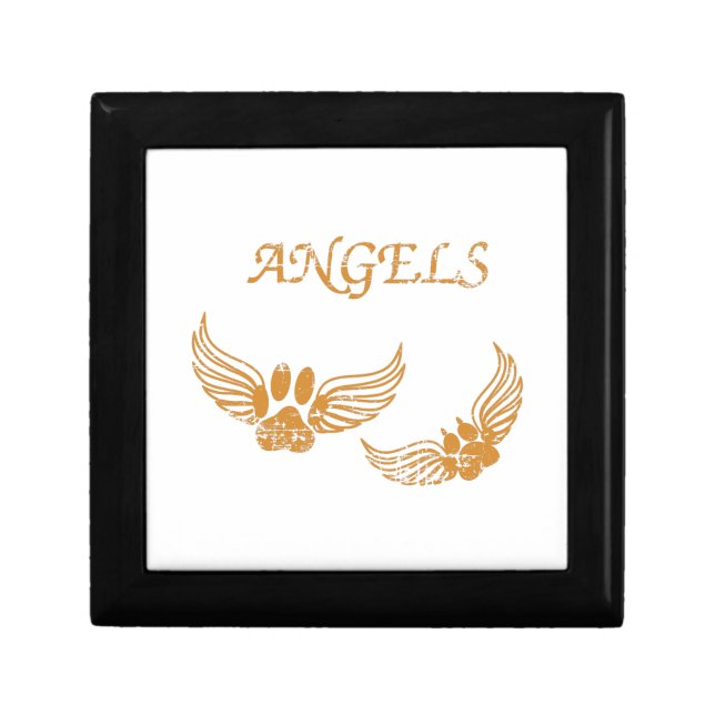 Distressed Angel Pet Paws Gift Box (Front)