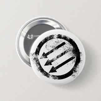 Distressed Anti-Fascist Iron Front Button
