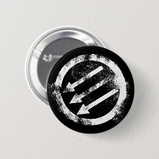 Distressed Anti-Fascist Iron Front Button