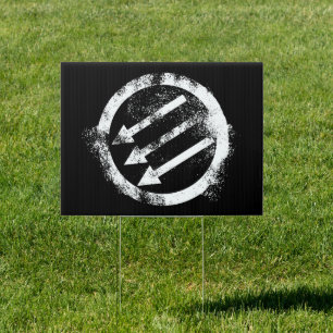 Distressed Anti-Fascist Iron Front Sign
