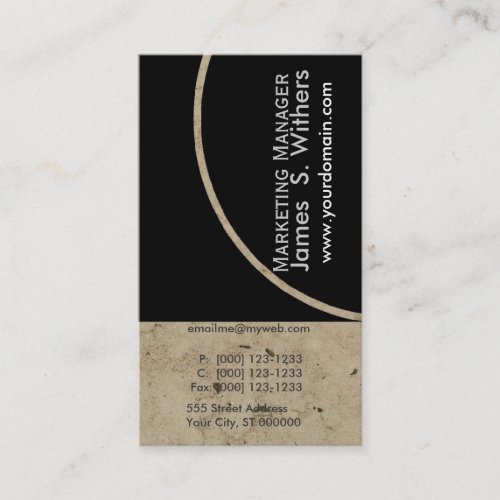 Distressed Antique Contemporary Designs Business Cards