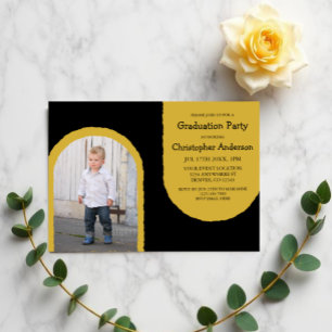 Distressed Arches Graduation Party Invitation