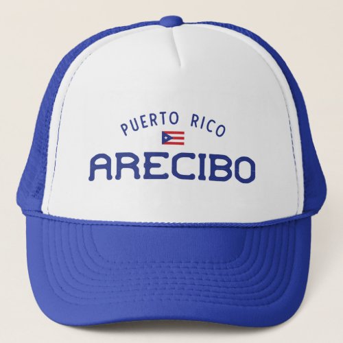 Distressed Arecibo Puerto Rico Trucker Hat
