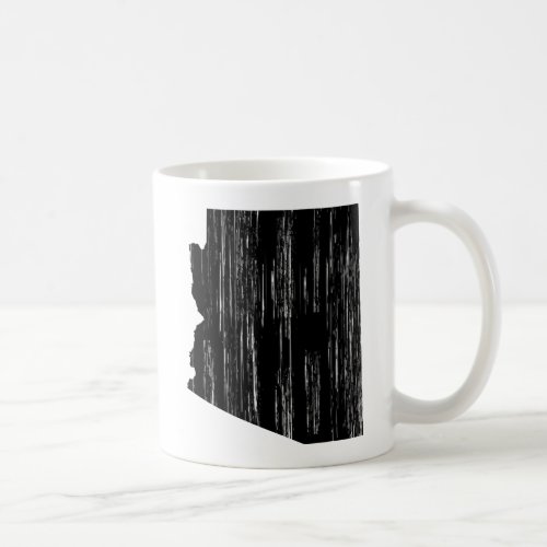 Distressed Arizona State Outline Coffee Mug