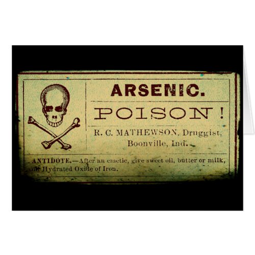 Distressed Arsenic Label
