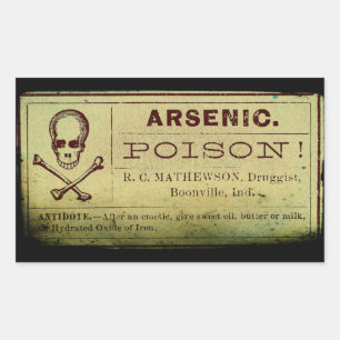 Distressed Arsenic Label