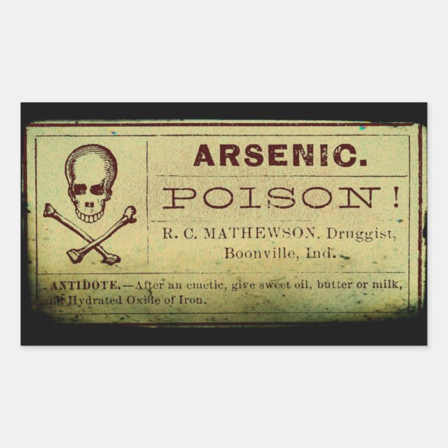 Distressed Arsenic Label (Front)