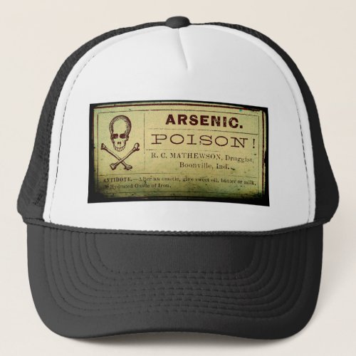 Distressed Arsenic Label Trucker Hat