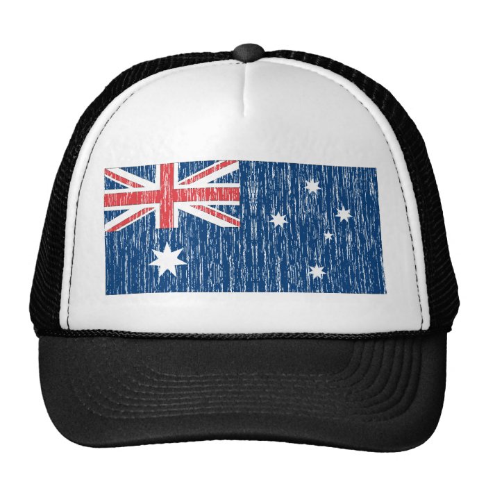 Distressed Australian Flag Mesh Hat