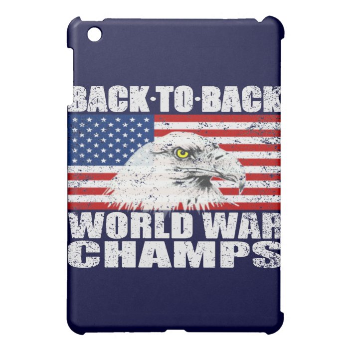 Distressed Back To Back World War Champs Cover For The iPad Mini