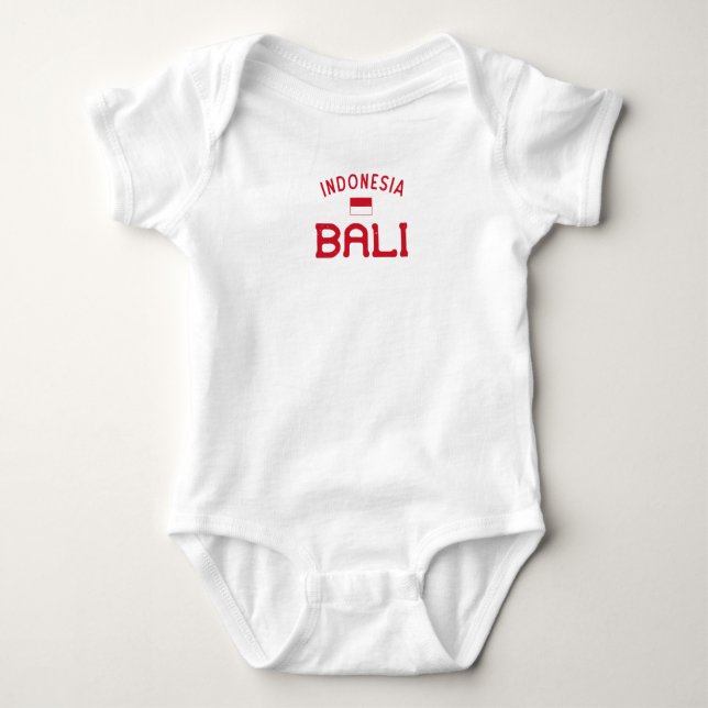Distressed Bali Indonesia Baby Bodysuit (Front)