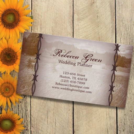 Customizable Modern Country fashion vintage Business Card Template