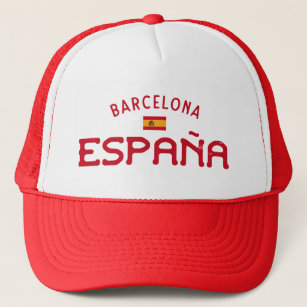 Distressed Barcelona Spain (España) Trucker Hat