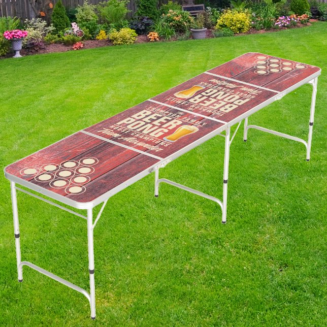 Distressed Barn Boards Brew Battle Champions Team  Beer Pong Table (Creator Uploaded)