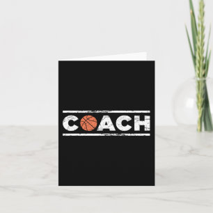 Distressed Basketball Coach Card