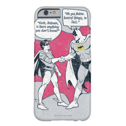 Distressed Batman And Robin Handshake Barely There iPhone 6 Case