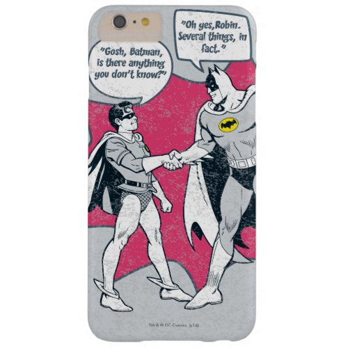Distressed Batman And Robin Handshake Barely There iPhone 6 Plus Case