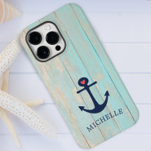 Distressed Beach Wood Nautical Anchor Personalized