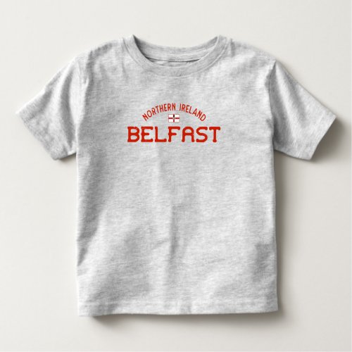 Distressed Belfast Northern Ireland Ulster Banner Toddler T_shirt