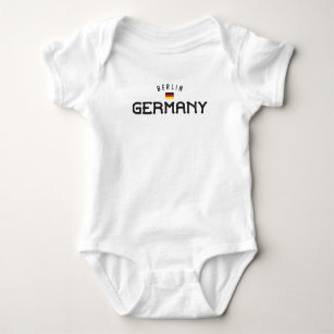 Distressed Berlin Germany Baby Bodysuit