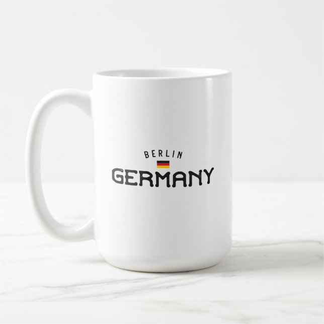Distressed Berlin Germany Coffee Mug (Left)