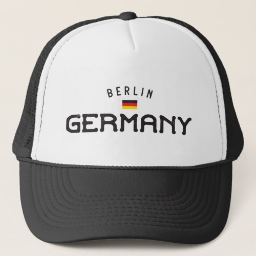 Distressed Berlin Germany Trucker Hat