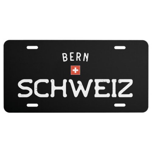 Distressed Bern Schweiz Switzerland License Plate