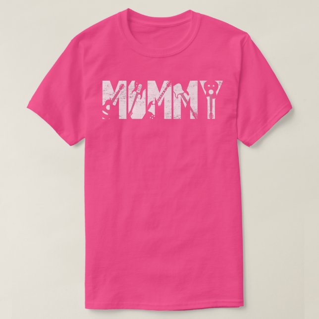 Distressed Best Mommy Ever Guitar Lover Guitarist2 T-Shirt (Design Front)