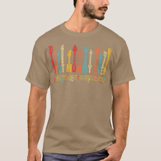 Distressed Best Mommy Ever Mommy Guitar Mothers Da T-Shirt