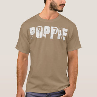 Distressed Best Poppie Ever Guitar Lover Guitarist T-Shirt