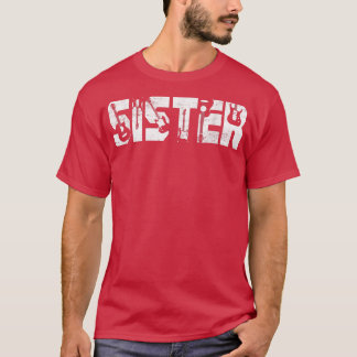 Distressed Best Sister Ever Guitar Lover Guitarist T-Shirt